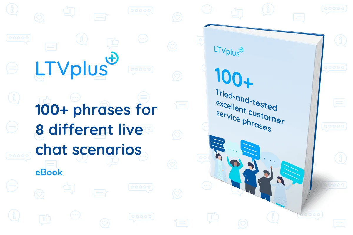 100+ phrases for 8 different live chat scenarios