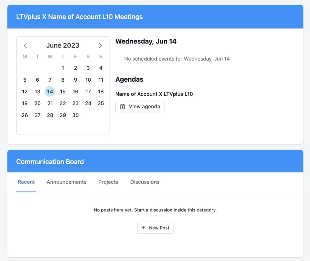 LTVplus client portal screenshot