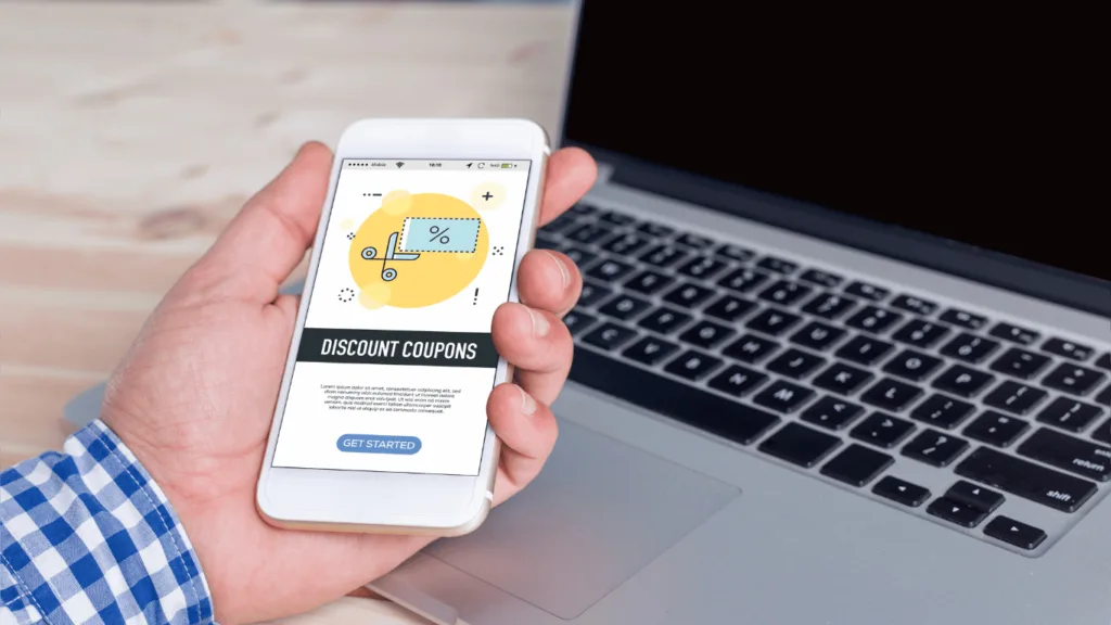 A visual representation of a digital coupon, which is a type of discount or offer that can be redeemed online or through a mobile device. This image helps to explain what is digital coupon.