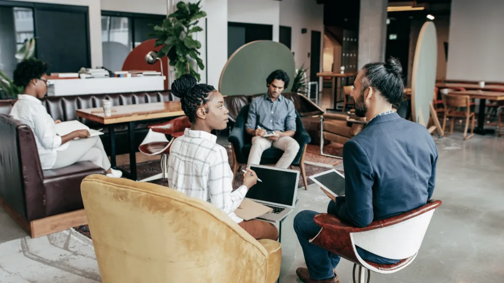 Remote closers strategizing sales techniques and how to improve communication skills