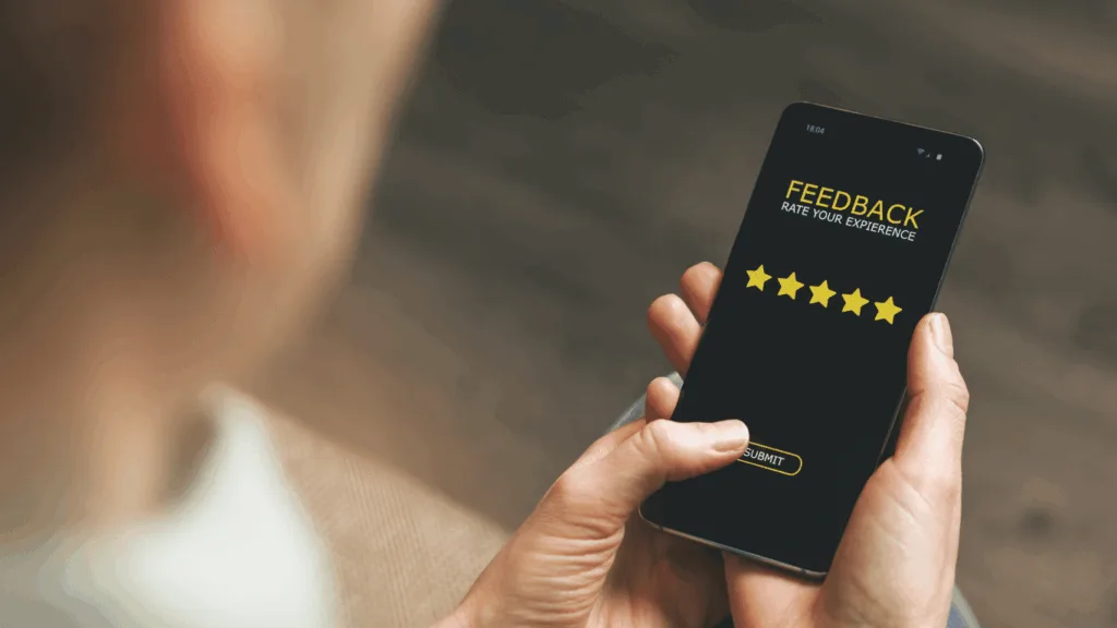 High customer satisfaction rating given by customer