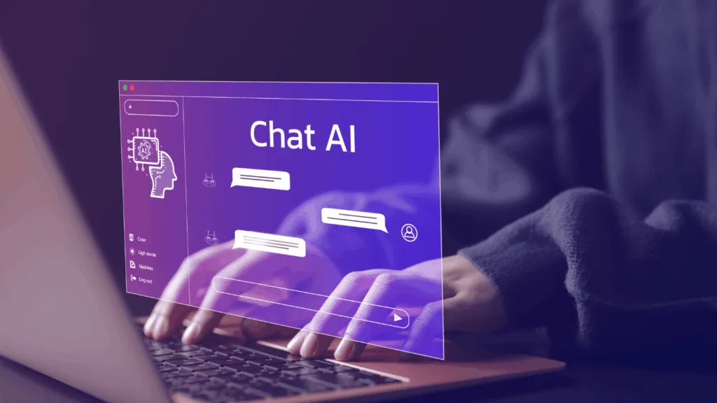 Customer engaging with chat support for customer queries