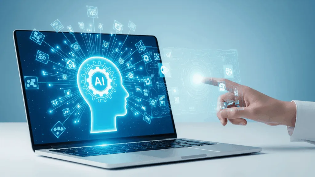 AI agent plus human support agent working together