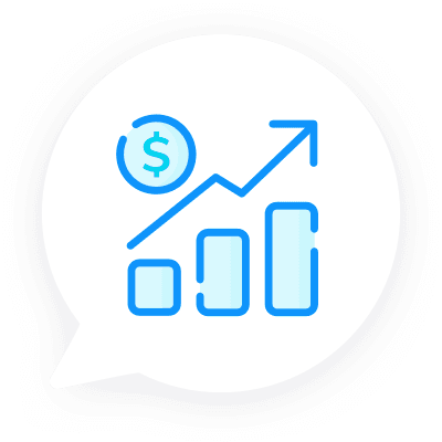 Increase revenue icon