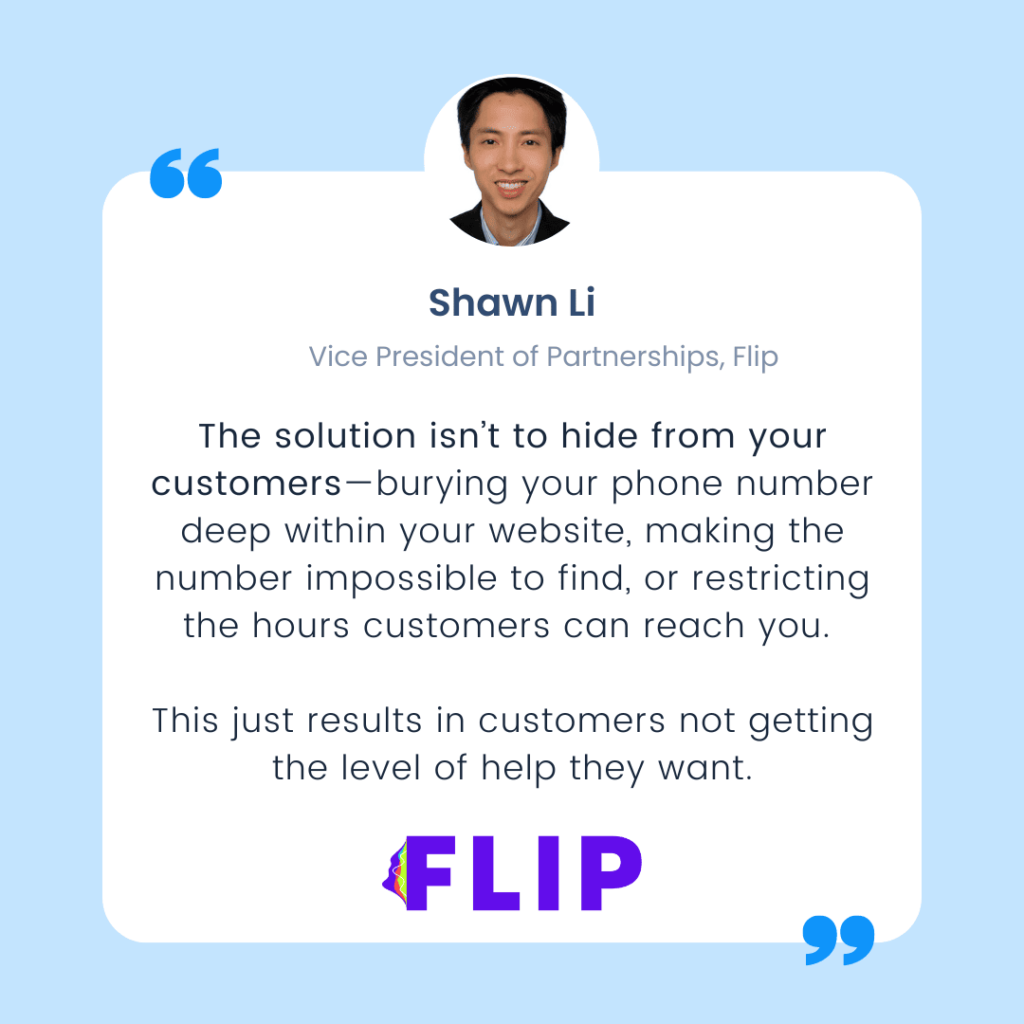 Quote from Shawn Li of Flip