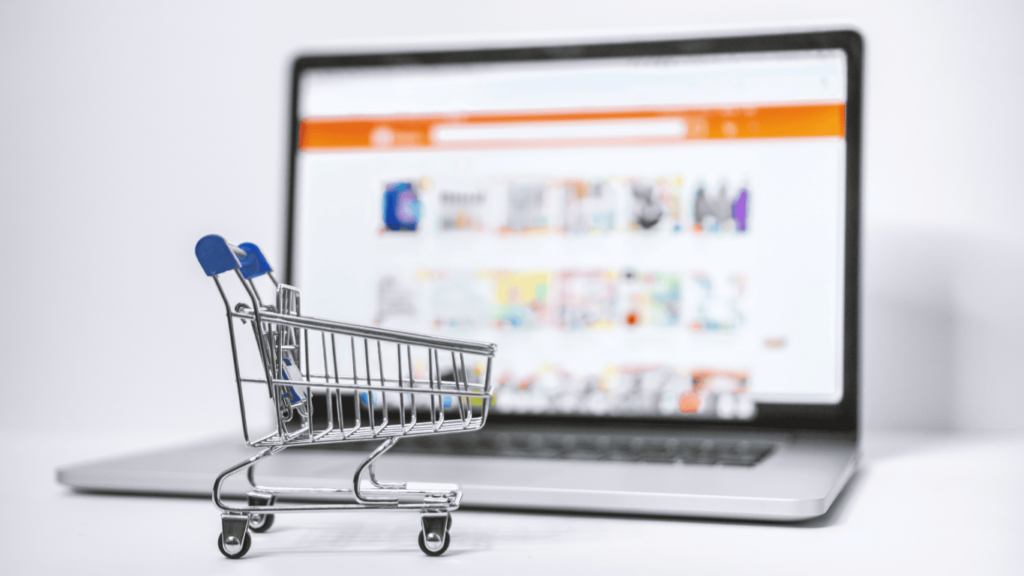 shopping cart at an ecommerce site