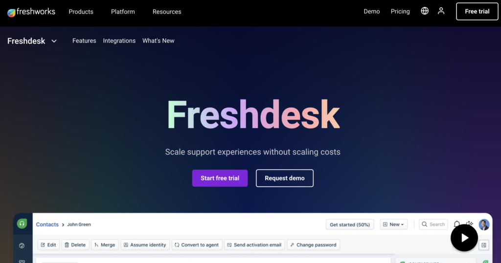 Freshdesk has a lot of features which makes it a great alternative