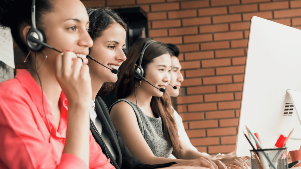 Happy customer support agents using internal knowledge bases