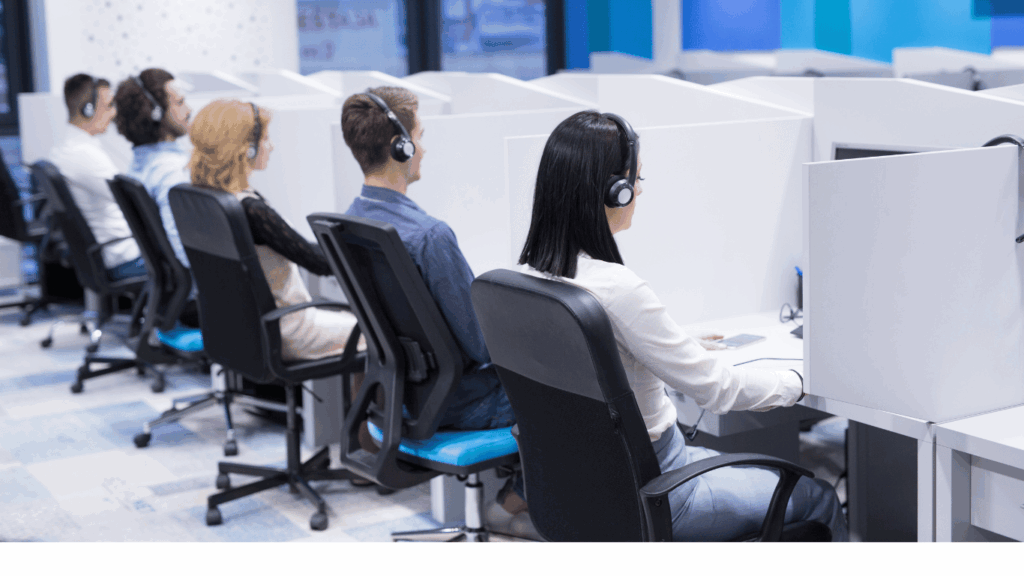 Phone support agents handling a ton of calls