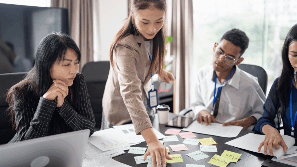 Customer support team busy and haggard during the holiday season